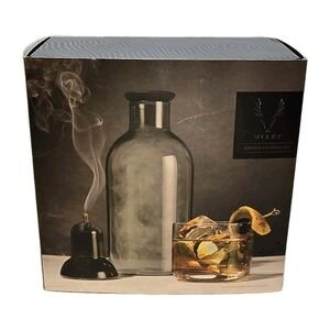 🔥 VISKI Smoked Cocktail Kit Glass Carafe Smoker Set‎ Barware NEW 🔥